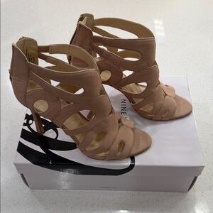 Nine West Women's Nude Cutout Heels